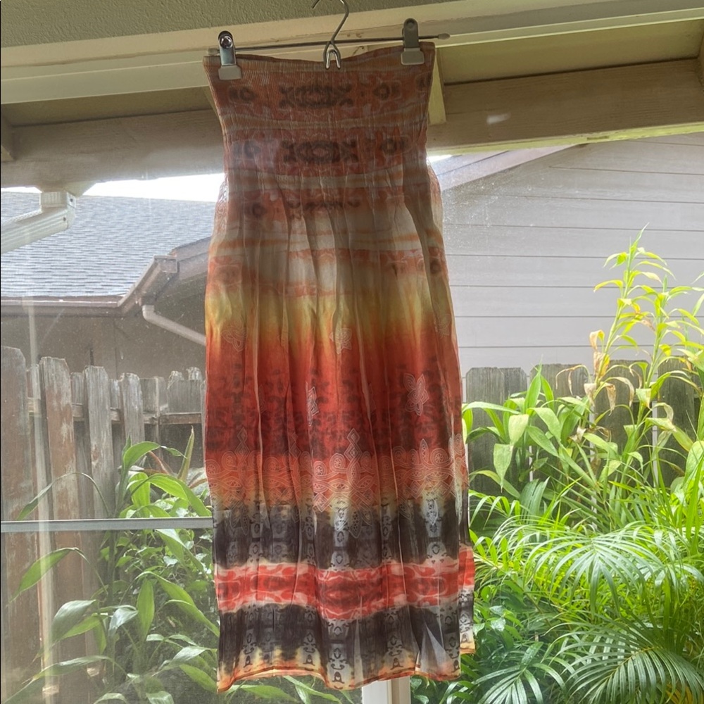 Bohemian Multicolor Maxi Skirt